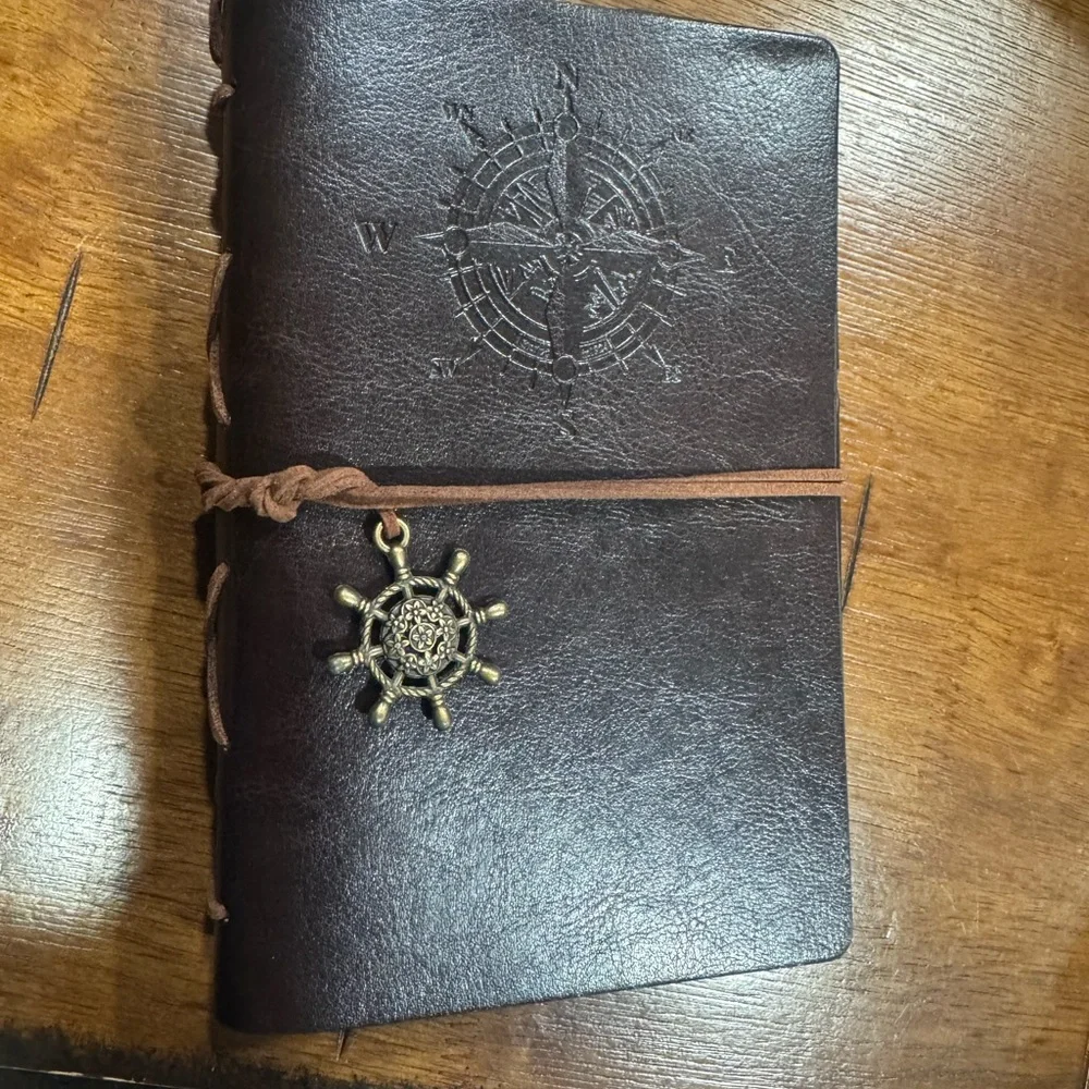 🆕 Nautical Journal 📓 with Compass Design & bookmark
